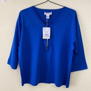 Doncaster Royal Blue Henley Sweater